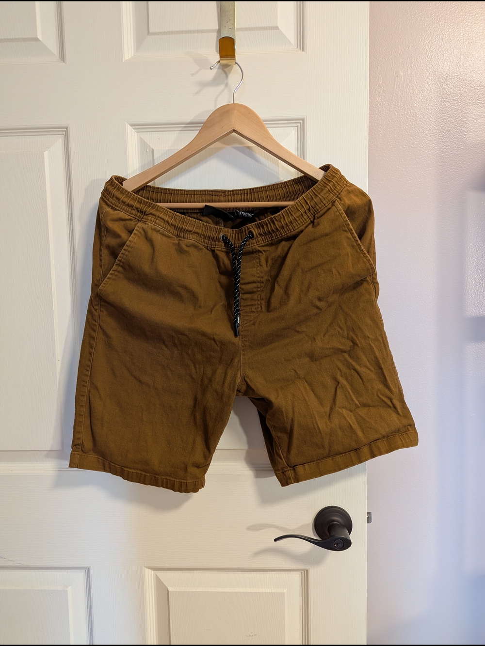 Tony Hawk Men's Athletic Drawstring Shorts - Brown